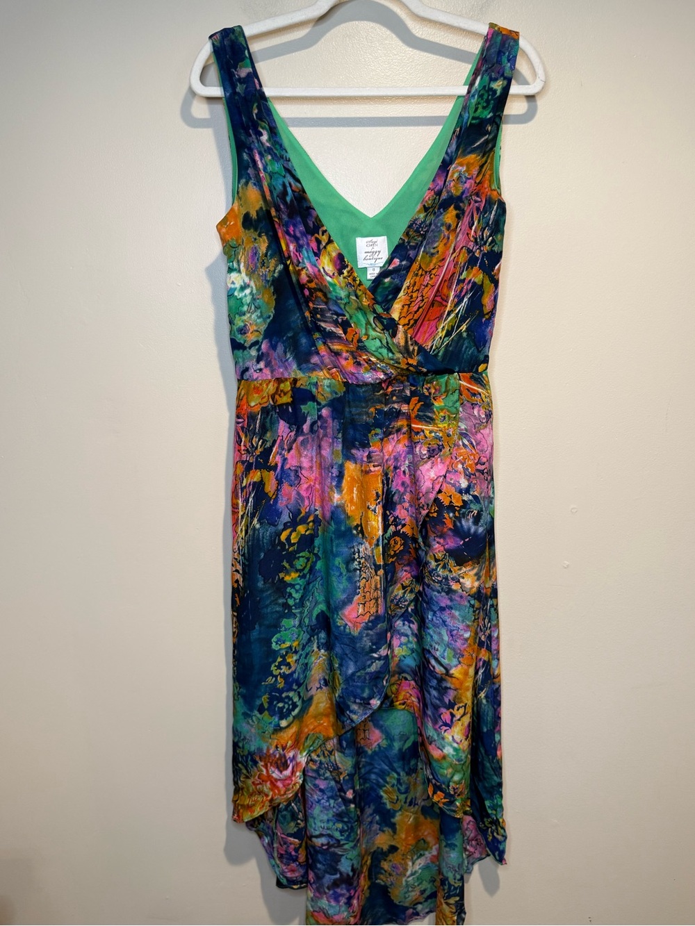 Suzi Chin for Maggy Boutique Silk watercolor dress